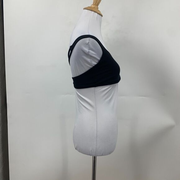 Lululemon Strappy Sports Bra Womens 8 Black Criss Cross Back Unpadded *READ - Picture 5 of 12